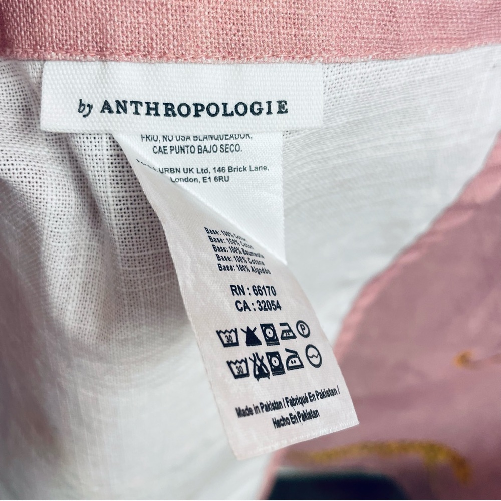 Anthropologie Pink Leopard Shower Curtain Blush - Picture 4 of 7